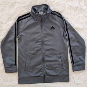 adidas Gray and Black Kids Jacket